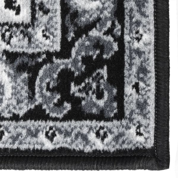 vidaXL Runner Rug BCF Black 80x250 cm