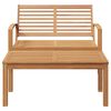 vidaXL Garden Sofa Set Natural Solid teak wood