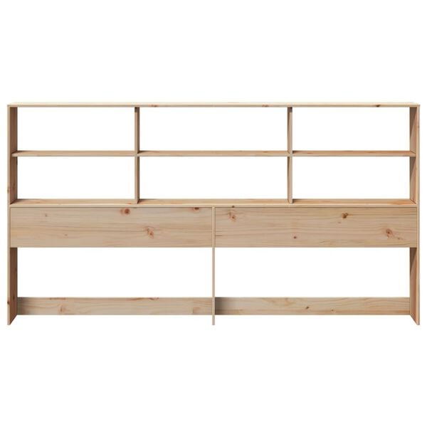 vidaXL Headboard with Storage 180 cm Solid Wood Pine