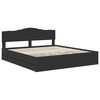 vidaXL Bed Frame with Drawer Black 200 x 200 cm Engineer Wood