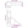 vidaXL Outdoor Playset Solid Wood Pine