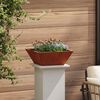 vidaXL Garden Planter 5 pcs Rusty 40 x 40 x 15 cm Weathering Steel