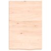 vidaXL Wall Shelf 40x60x(2-6) cm Untreated Solid Wood Oak