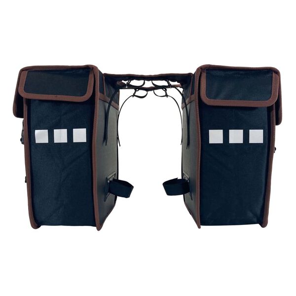 Willex Double Bicycle Bag with Front Pocket 33 L Black