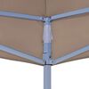 vidaXL Party Tent Roof 6x3 m Taupe 270 g/m&sup2;