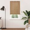 vidaXL Roller Blind with Curtains Manual Brown 90 x 220 cm Bamboo