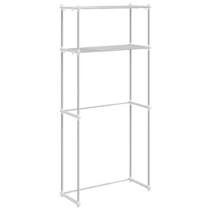 vidaXL Washing Machine Shelf White 70 x 27 x 136 cm Aluminium