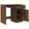 vidaXL Desk Brown Oak 86x49x76 cm Engineered Wood