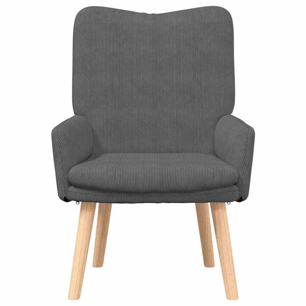 vidaXL Armchair Dark Grey 63 x 67 x 94 cm Sherpa Fabric
