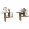 vidaXL Wall Shelves 2 pcs Artisian Oak 38x12x38 cm Engineered Wood