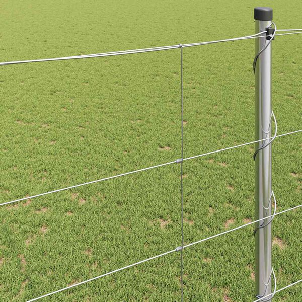 vidaXL Field Fence Silver 50 x 1.5 m Galvanised steel