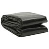vidaXL Rectangular Pool Cover 1200x600 cm PE Black
