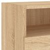 vidaXL TV Wall Cabinet Sonoma Oak 80x30x30 cm Engineered Wood
