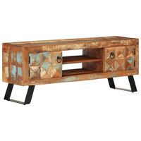 vidaXL TV Cabinet 112x30x45 cm Solid Wood Reclaimed