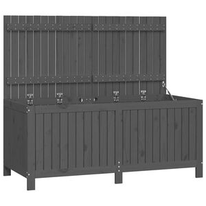 vidaXL Garden Storage Box Grey 147x68x64 cm Solid Wood Pine