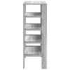 vidaXL Shoe Rack Grey Sonoma 61x32x87.5 cm Engineered Wood
