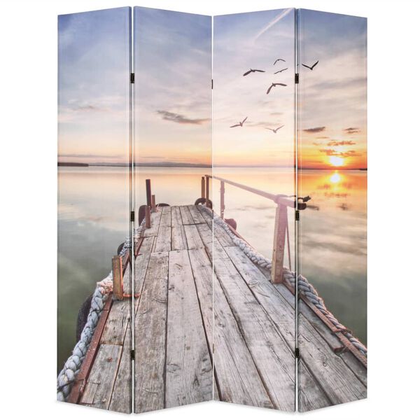 vidaXL Folding Room Divider 160x170 cm Lake