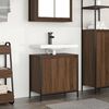 vidaXL Bathroom Basin Cabinet Brown Oak 60x34.5x60 cm