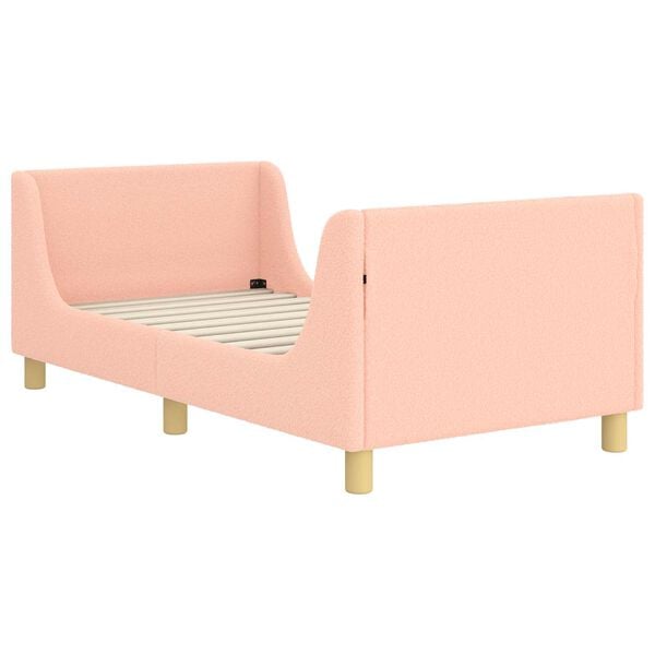 vidaXL Children's Bed Frame with Headboard Pink 80 x 160 cm