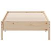 vidaXL Bed Frame without Mattress 100x200 cm Solid Wood Pine