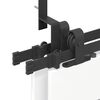 vidaXL Sliding Door Hardware Kit 200 cm Steel Black