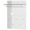 Germania Coat Rack Panel GW-Rimini 75x30x101 cm Graphite and White