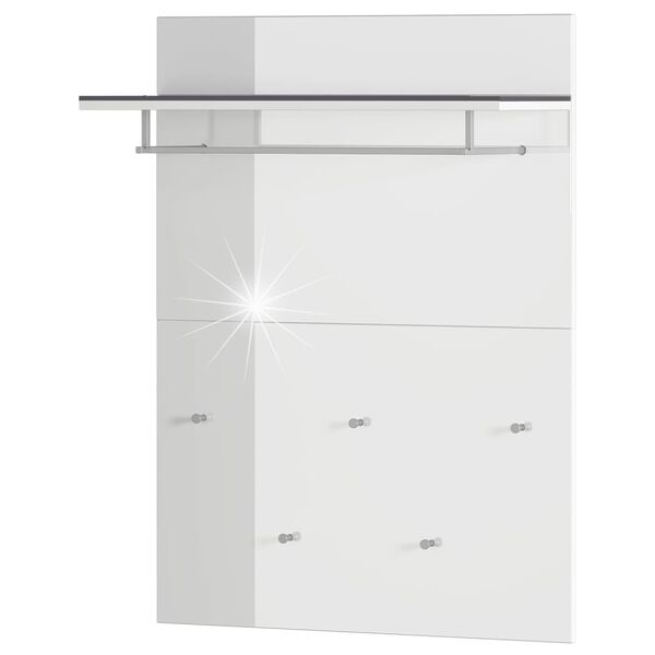 Germania Coat Rack Panel GW-Rimini 75x30x101 cm Graphite and White