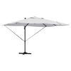 vidaXL Umbrella Sand 351 x 250 x 253 cm Polyester and Aluminium