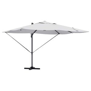 vidaXL Umbrella Sand 351 x 250 x 253 cm Polyester and Aluminium