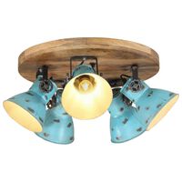 vidaXL Ceiling Lamp 25 W Distressed Blue 50x50x25 cm E27