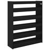 vidaXL Shoe Rack Black 80x25x100 cm Engineered Wood