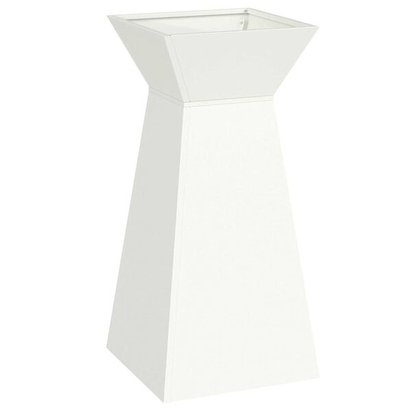 vidaXL Pillar Planter White 35 x 35 x 73 cm