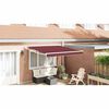 vidaXL Automatic Retractable Awning Burgundy 300x250 cm