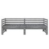 vidaXL Pull-out Day Bed without Mattress Grey 2x(90x200)cm