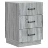 vidaXL Bedside Cabinet Grey Sonoma 43 x 41 x 63.5 cm Engineered Wood
