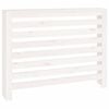 vidaXL Radiator Cover White 108,5x19x84 cm Solid Wood Pine