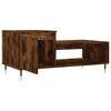 vidaXL Coffee Table Smoked Oak 100x50x45 cm Engineered Wood