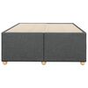 vidaXL Bed Frame without Mattress Dark Grey 120x190 cm Small Double Fabric