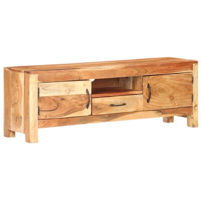 vidaXL TV Cabinet 116x30x40 cm Solid Acacia Wood