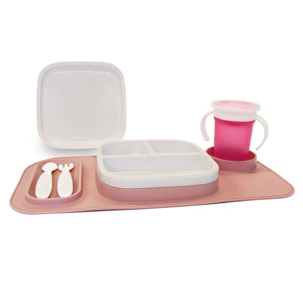 DERYAN Kids Placemat Quuby Silicone Rose