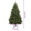 vidaXL Artificial Christmas Tree Green 210 cm PVC and Metal