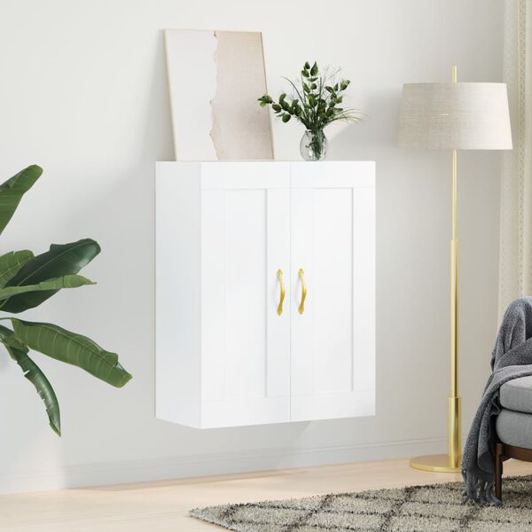 vidaXL Wall Mounted Cabinet White 69.5x34x90 cm Engineered Wood