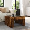vidaXL Coffee Table with Infinity LED Smoked Oak 50x50x30 cm