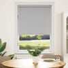 vidaXL Roller blind blackout 84.4x175 cm Fabric Width 80 cm grey
