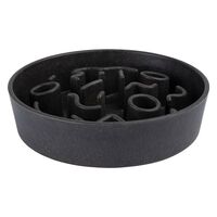 DISTRICT70 Slow Feeder for Dogs Bamboo 21 cm Dark Grey