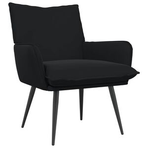 vidaXL Armchair Black Velvet