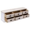 vidaXL Hall Bench White and Light Brown 115x30x40 cm Wood