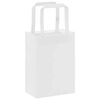 vidaXL Paper Bags 250 pcs with Handles White 15x8x21 cm