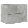 vidaXL 2 Piece Bathroom Furniture Set Concrete Grey Engineered Wood