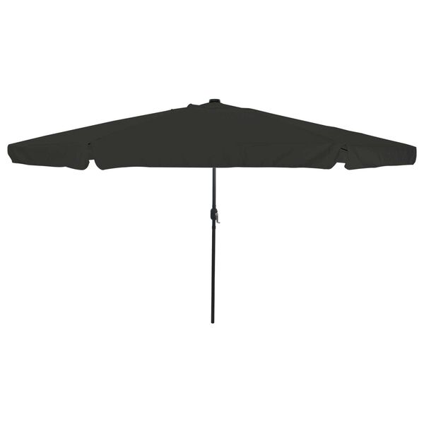 vidaXL Garden Parasol Black 395 x 395 x 245 cm Polyester and Steel